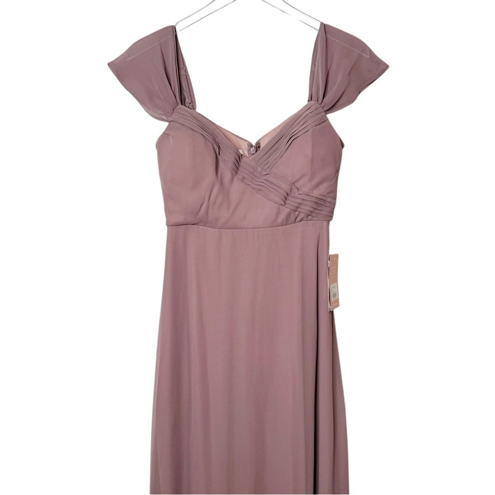 Birdy Grey Spence Dark Mauve Convertible Maxi Dress XS Formal Wedding Guest - Picture 4 of 16